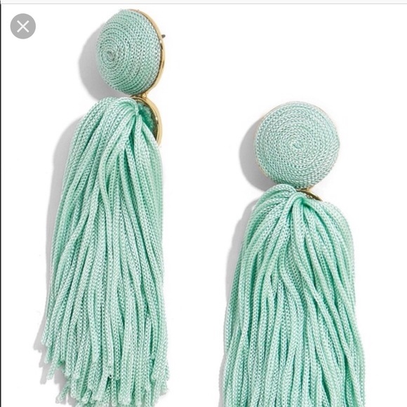 BaubleBar Jewelry - NWT Baublebar Sonatina Tassel Earrings in Mint